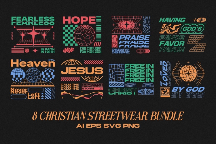 Christian Streetwear T-shirt Design Bundle