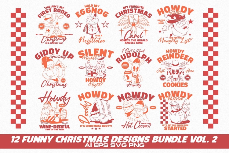 FUNNY CHRISTMAS DESIGNS BUNDLE Vol. 2