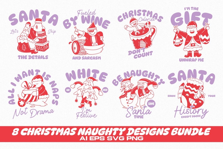 CHRISTMAS NAUGHTY DESIGNS BUNDLE