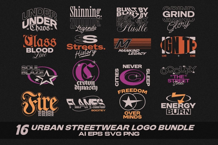 URBAN STREETWEAR LOGO BUNDLE