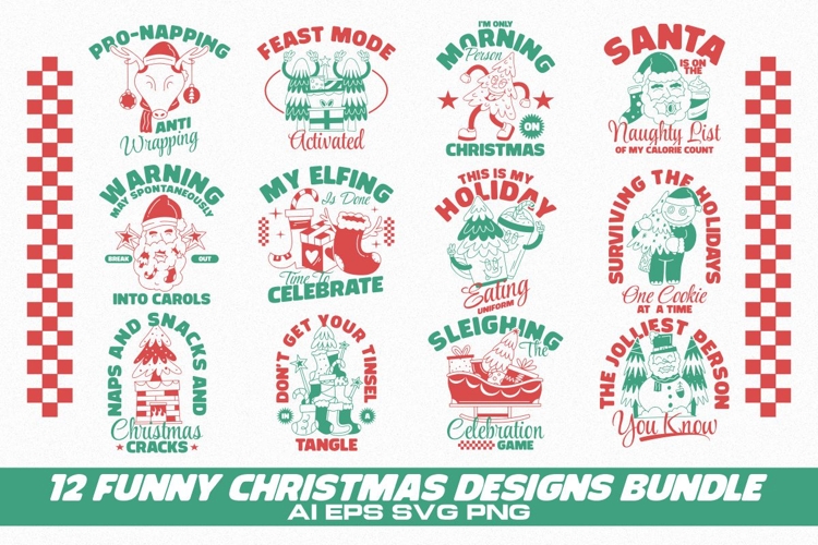 FUNNY CHRISTMAS DESIGNS BUNDLE