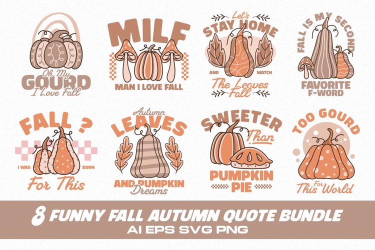 FUNNY FALL AUTUMN QUOTE BUNDLE