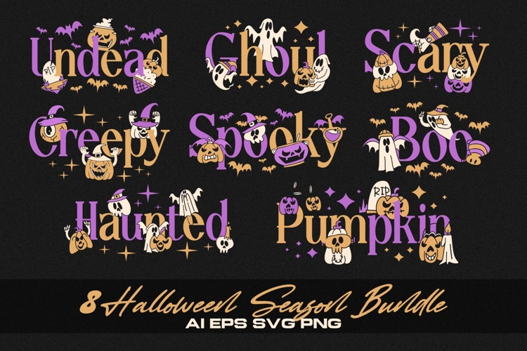 Halloween Season T-shirt Designs Bundle