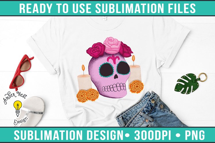 Altar Dia De Los Muertos Sublimation Design example image 1