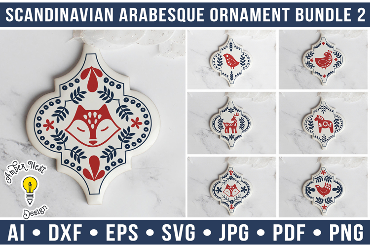 Scandinavian Arabesque Ornament Bundle Vol. 2