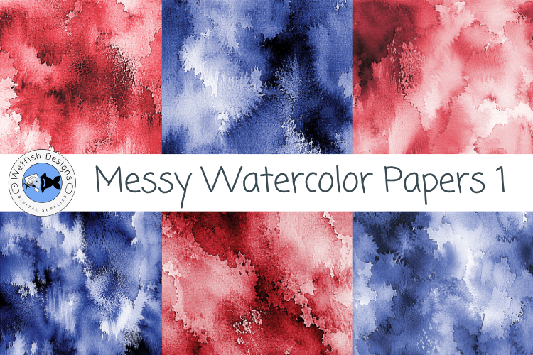 Messy Watercolor Papers 1