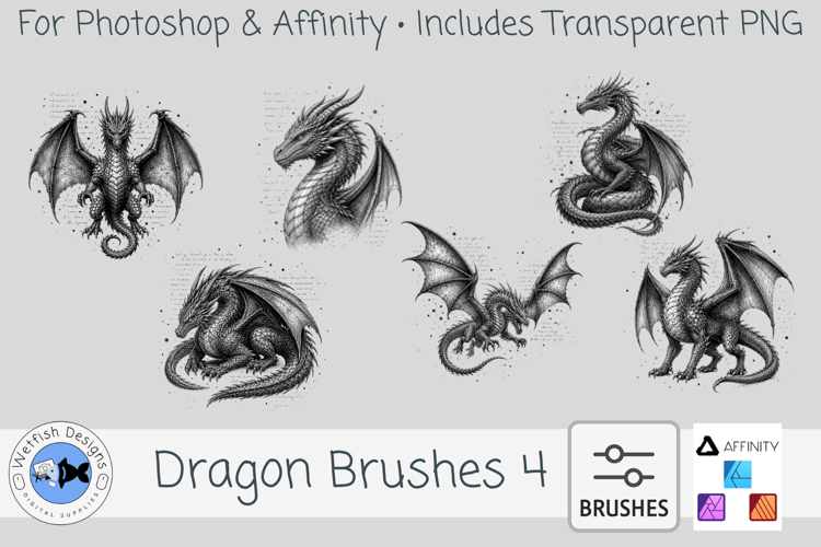 Photoshop Dragon Brushes 4