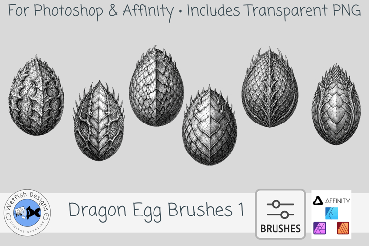 Photoshop Dragon Egg Brushes 1