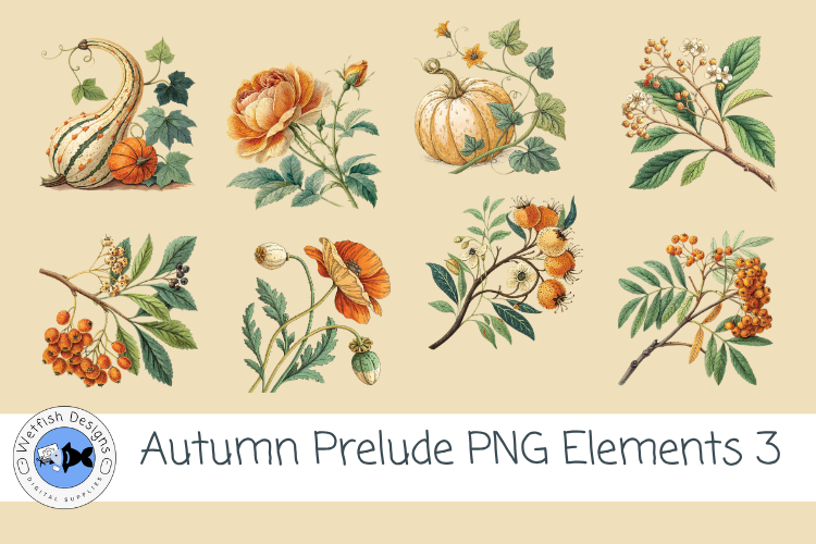 Autumn Prelude PNG Elements 3 example image 1