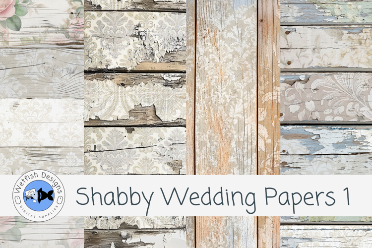 Shabby Wedding Papers 1