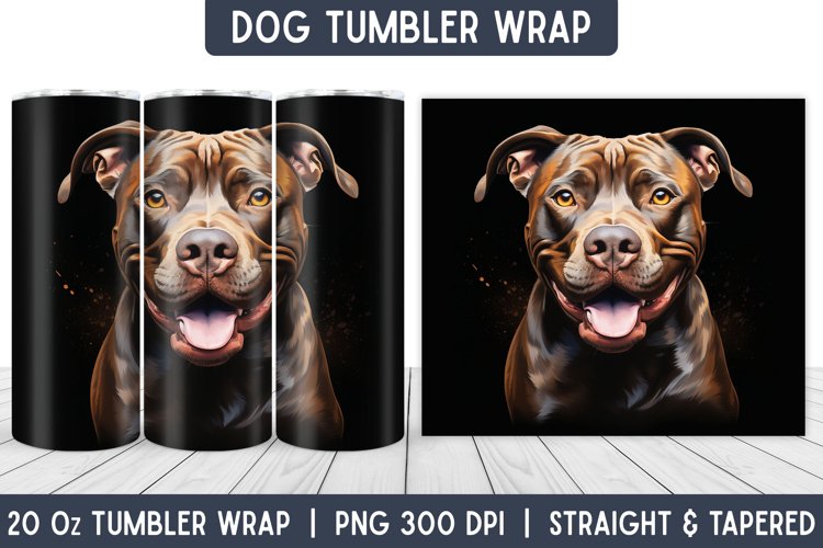 Dog Tumbler Wrap | Tumbler Designs | Sublimation Designs