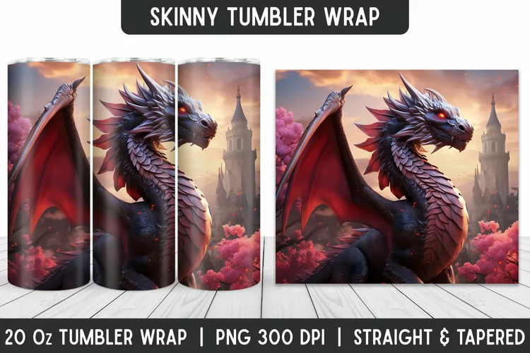 Tumbler Sublimation Wrap | 3D Sublimation | Skinny Tumbler