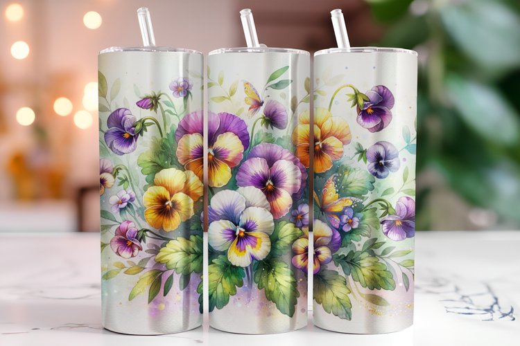 Florals 20oz Tumbler Wrap Sublimation