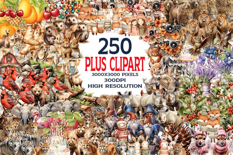 Clipart Bundle | Sublimation Designs | PNG Files | Clipart