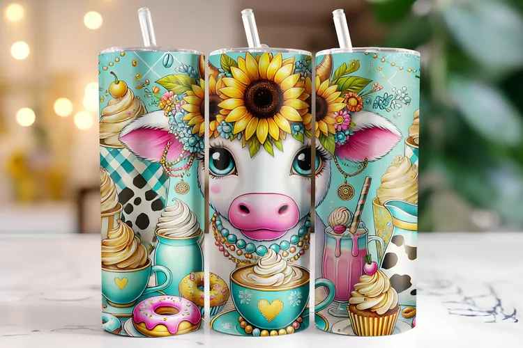 Cow Tumbler Wrap | Sublimation | Tumblers