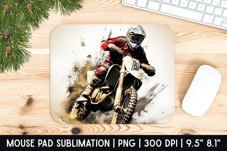 Racing Bike Mouse Pad Sublimation Design | Mouse Pad Design