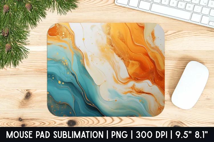 Marble Mouse Pad Sublimation Design | Mouse Pad Design