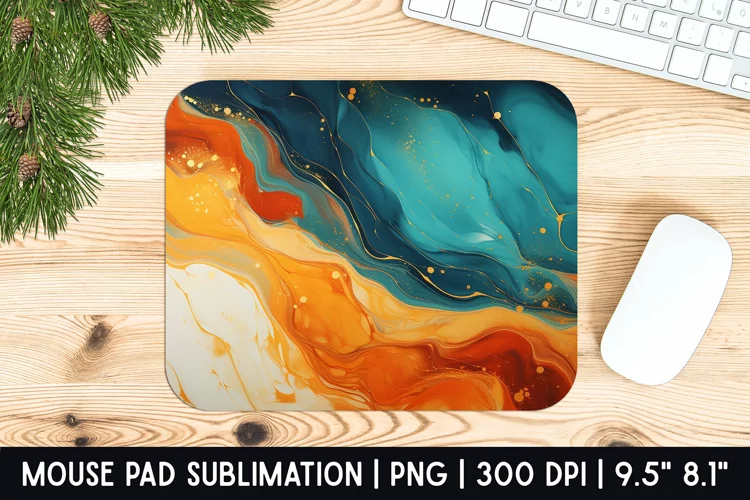 Marble Mouse Pad Sublimation Design | Mouse Pad Design