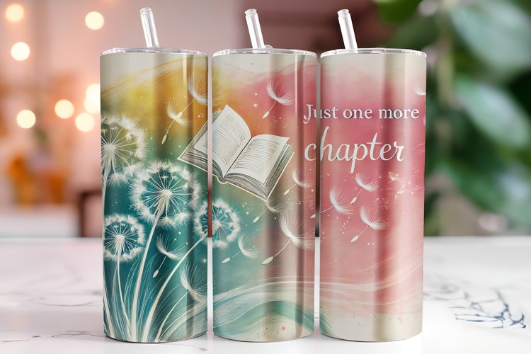 Just one more Chapter 20oz Tumbler Wrap Sublimation