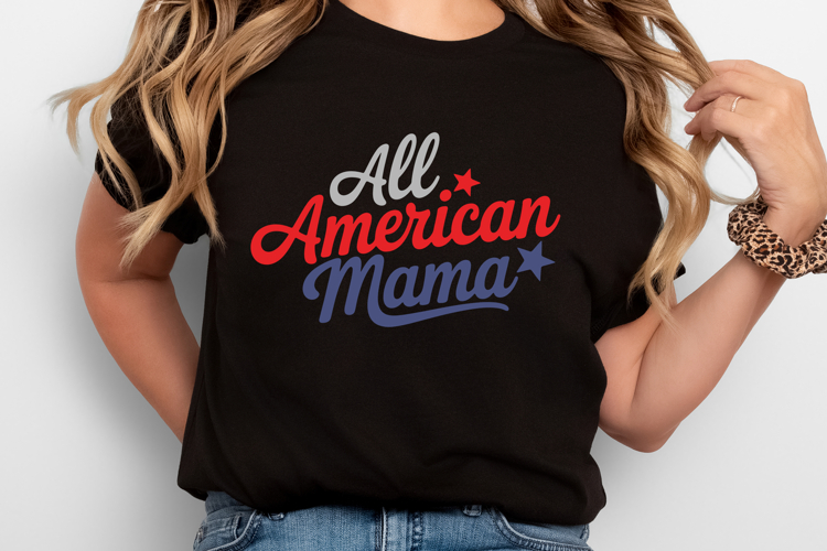 All American Mama Svg Design | 4th of july svg | Shirt Svg