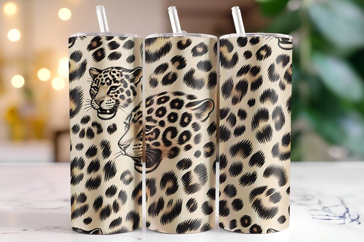 Leopard Print Tumbler Wrap | Sublimation | Tumblers example image 1