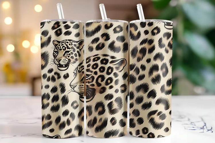 Leopard Print Tumbler Wrap | Sublimation | Tumblers