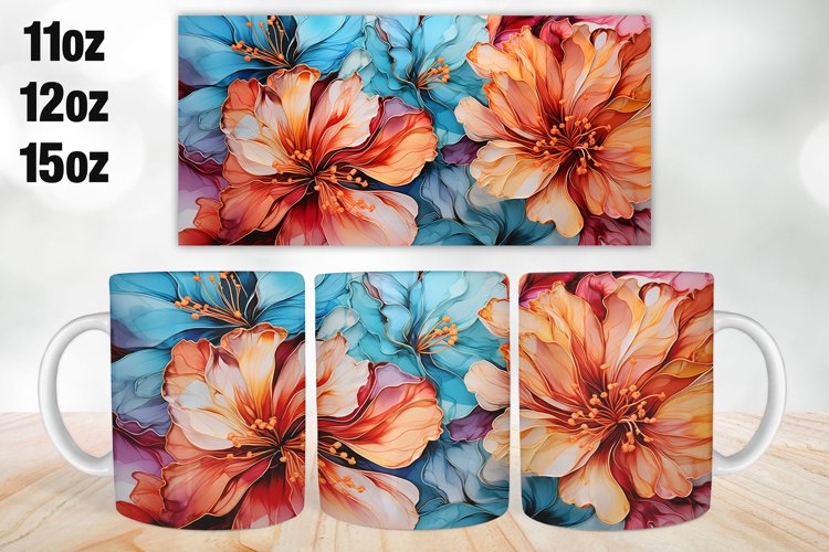 3D Mug Wrap Design | Sublimation PNG | 11oz 12oz   15oz