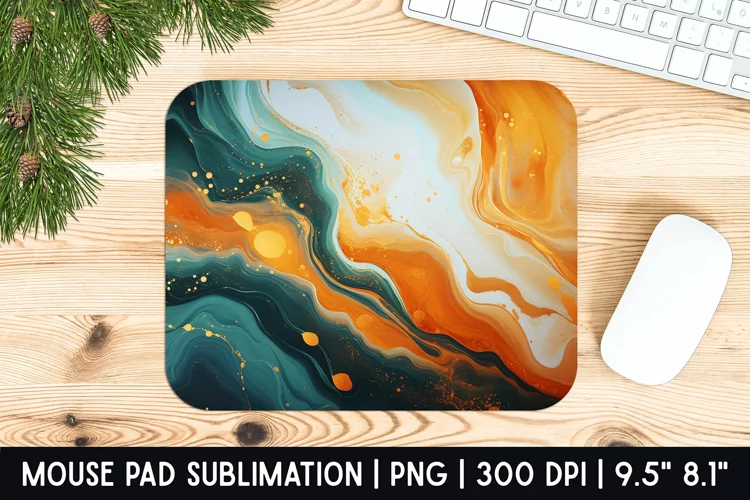 Marble Mouse Pad Sublimation Design | Mouse Pad Design