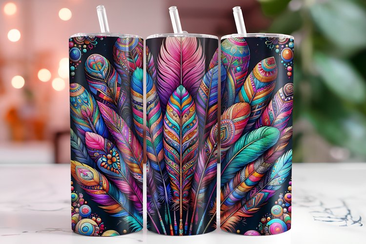 Feathers 20oz Tumbler Wrap Sublimation