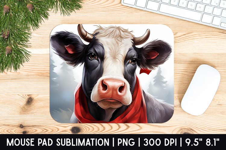 Cow Mouse Pad Sublimation Design | Mouse Pad Design