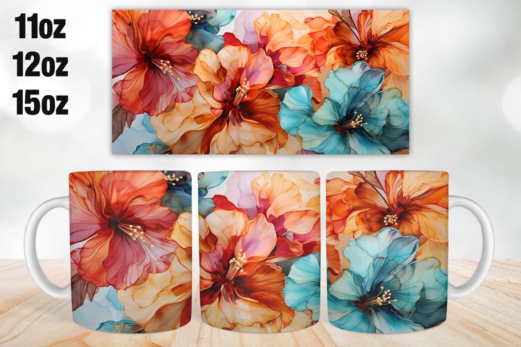 3D Mug Wrap Design | Sublimation PNG | 11oz 12oz   15oz