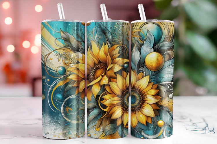 Sunflowers 20oz Tumbler Wrap Sublimation