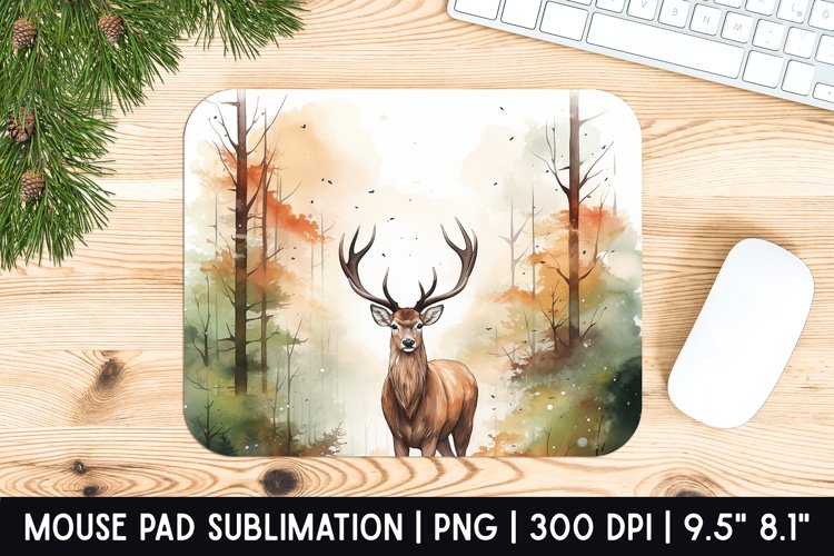 Deer Mouse Pad Sublimation Designs | Mouse Pad Designs