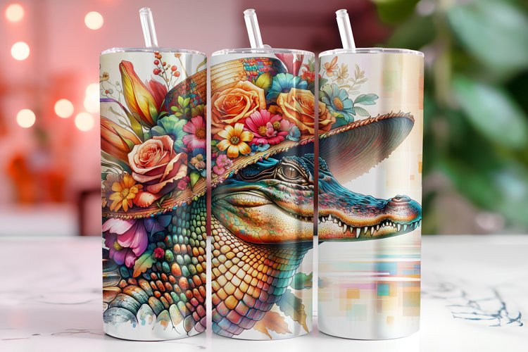 Alligator 20oz Tumbler Wrap Sublimation