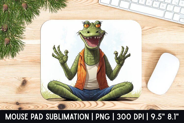 Frog Mouse Pad Sublimation Design | Mouse Pad Design example image 1