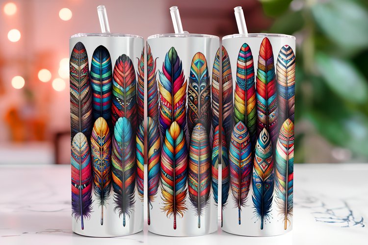 Feathers 20oz Tumbler Wrap Sublimation
