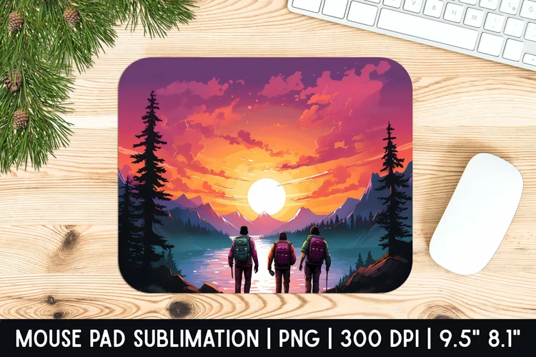 Sunset Mouse Pad Sublimation Designs | Mouse Pad Designs