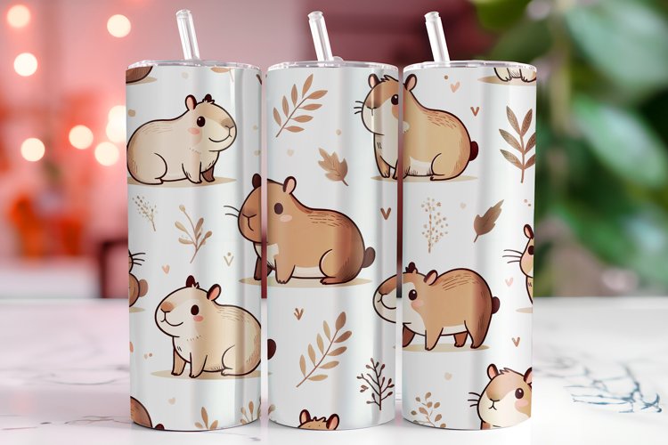 Capybara 20oz Tumbler Wrap Sublimation