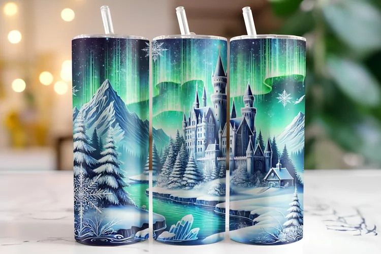 Castle Tumbler Wrap | Sublimation | Tumblers