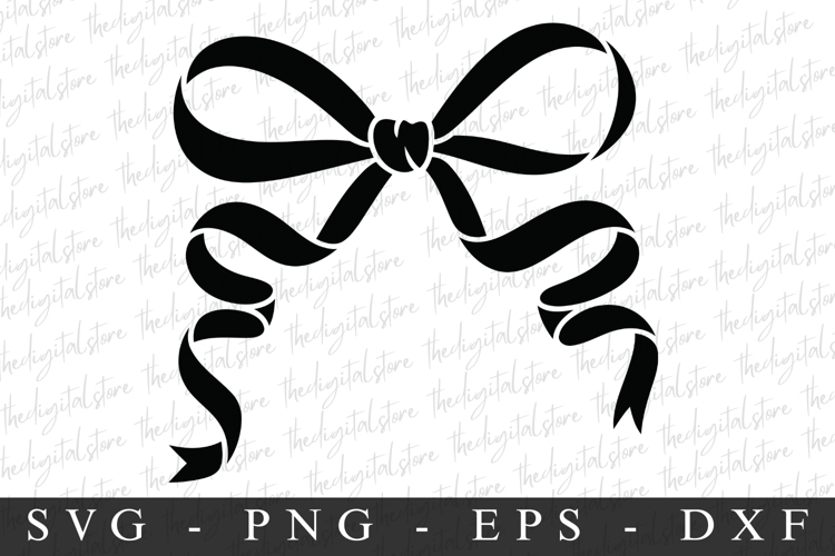 Black Bow Ribbon SVG | SVG Cut files | Cricut