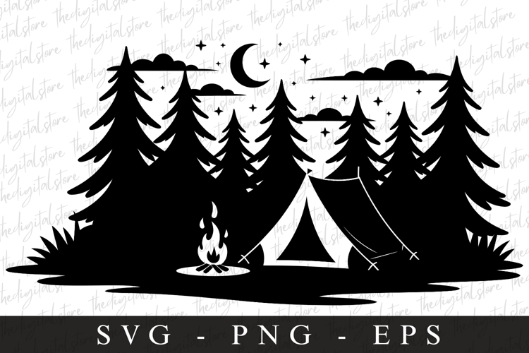 Campfire Svg | Camping Svg | Svg Cut Files