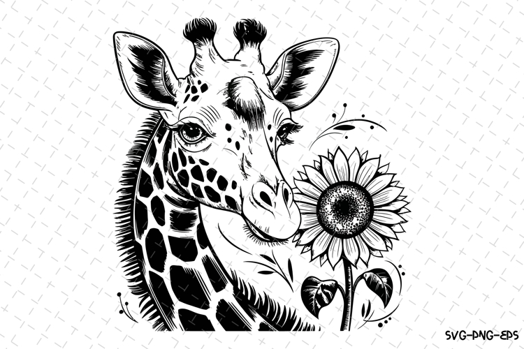 Giraffe Silhouette Image 11