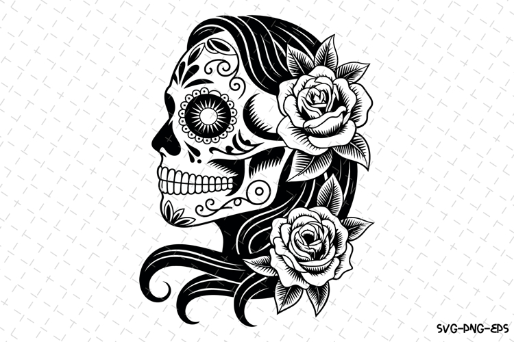 Cute Skull Svg Image 13