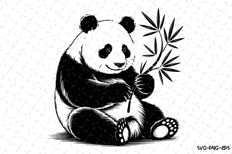 Panda Silhouette Image 16
