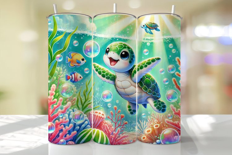 Turtle Tumbler Wrap | Sublimation | Tumblers