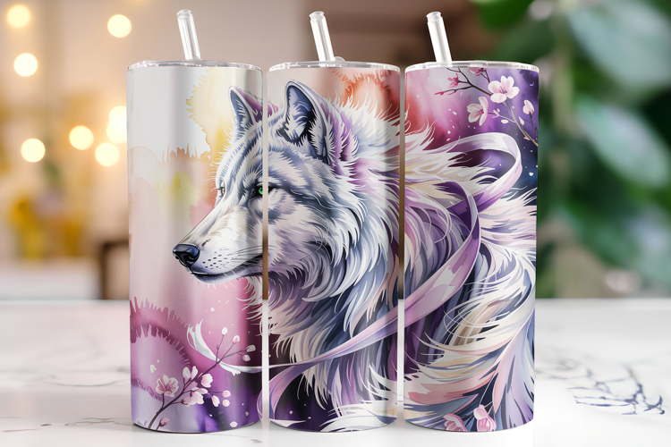Wolf Tumbler Wrap | Sublimation | Tumblers