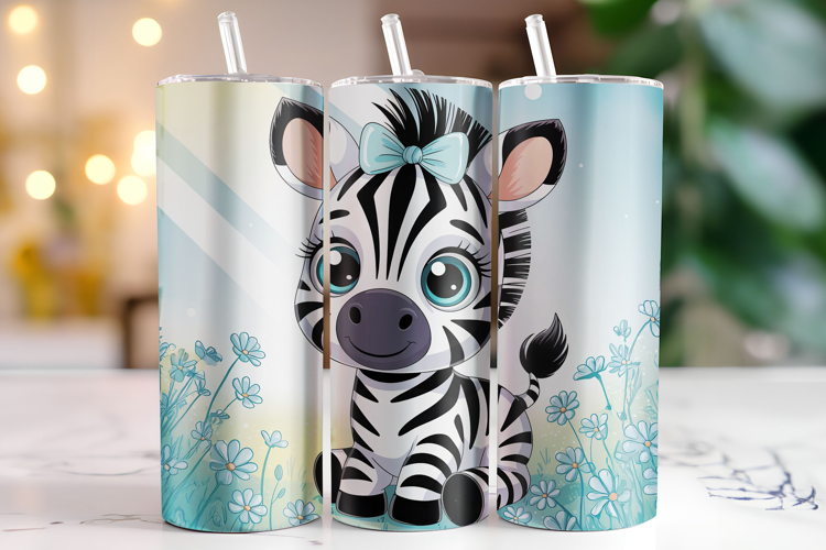 Zebra Tumbler Wrap | Sublimation | Tumblers