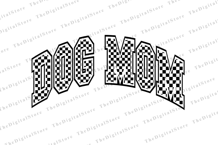 Dog mom Png | Leopard Print Png | Checkered Png