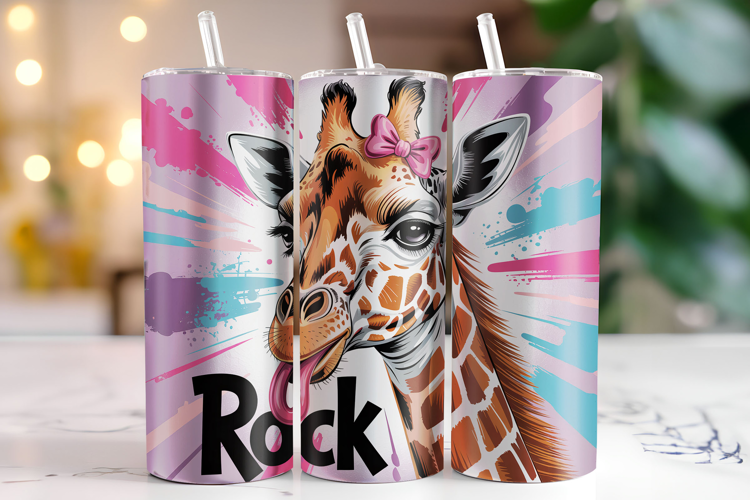 Giraffe Tumbler Wrap | Sublimation | Tumblers