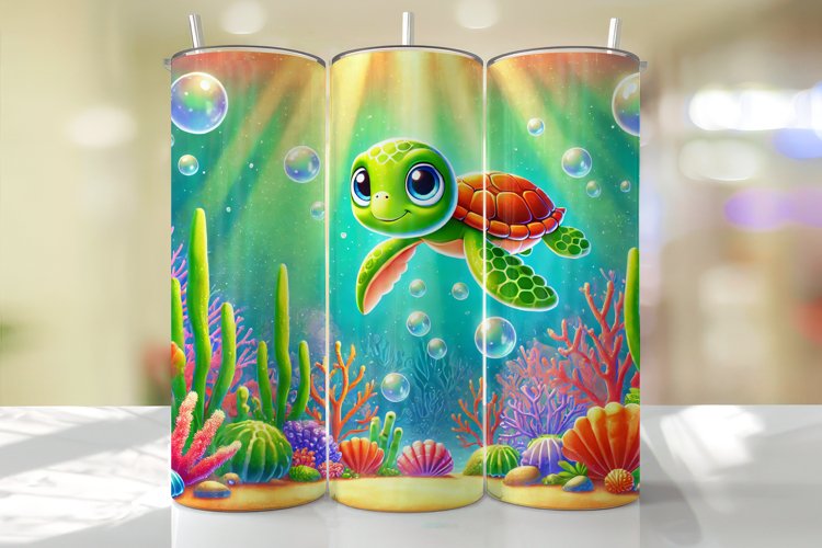 Turtle Tumbler Wrap | Sublimation | Tumblers